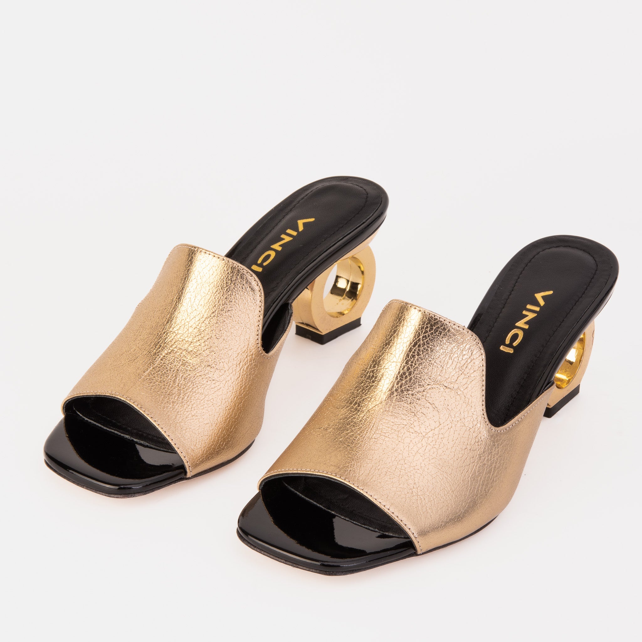 The Tory Gold Leather Women Sandal