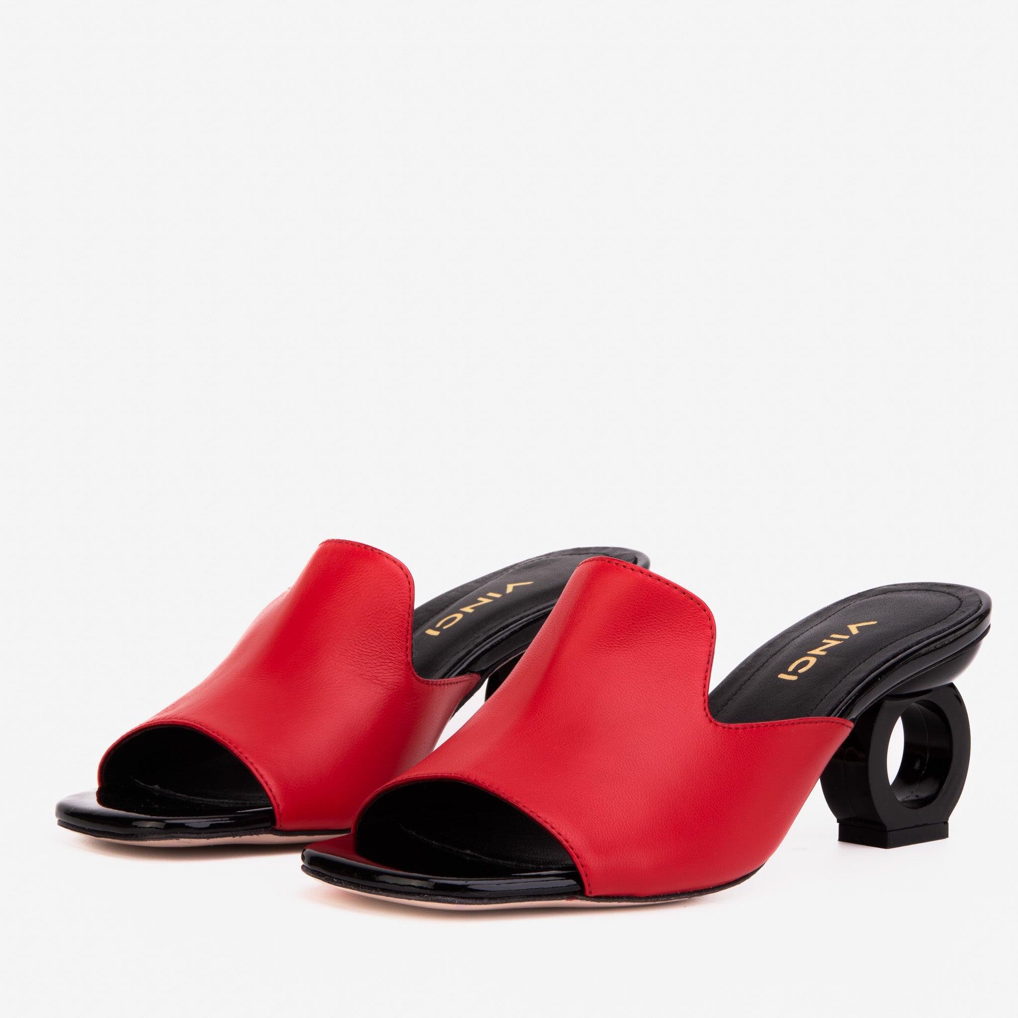 The Tory Red Leather Women Sandal