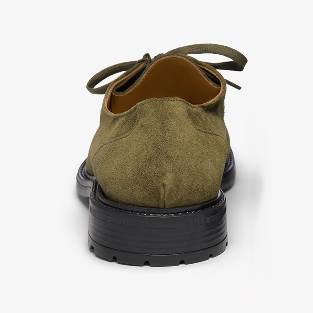 Del Toro Shoes Men's Olive Suede Tuscan Moc Boot