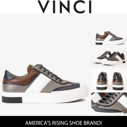 The Rom Multicolor Leather Men Sneaker