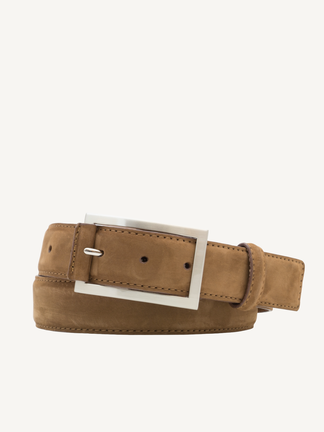 Nubuck Leather Belt Square End 35mm Classic Quality