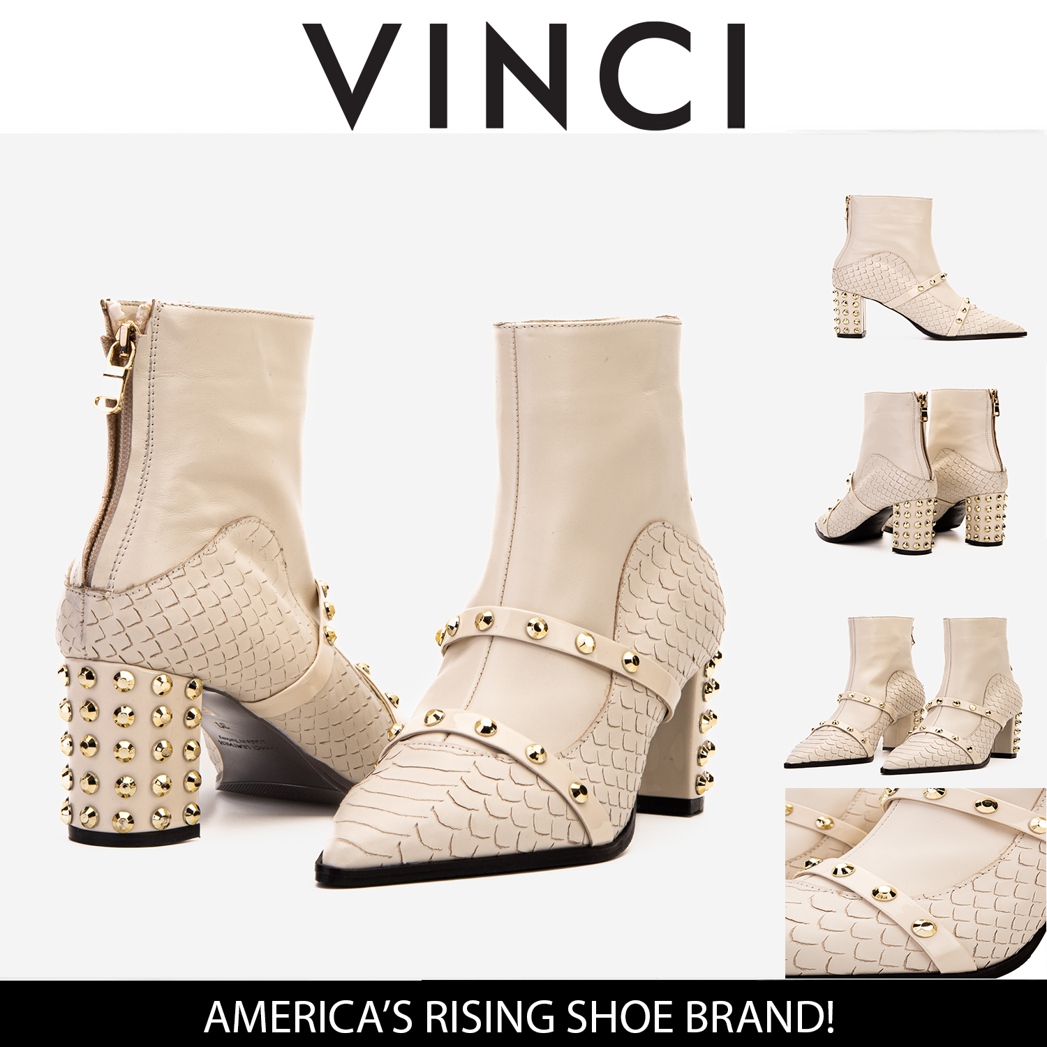 The Valentina Leather Block Heel Women Boot