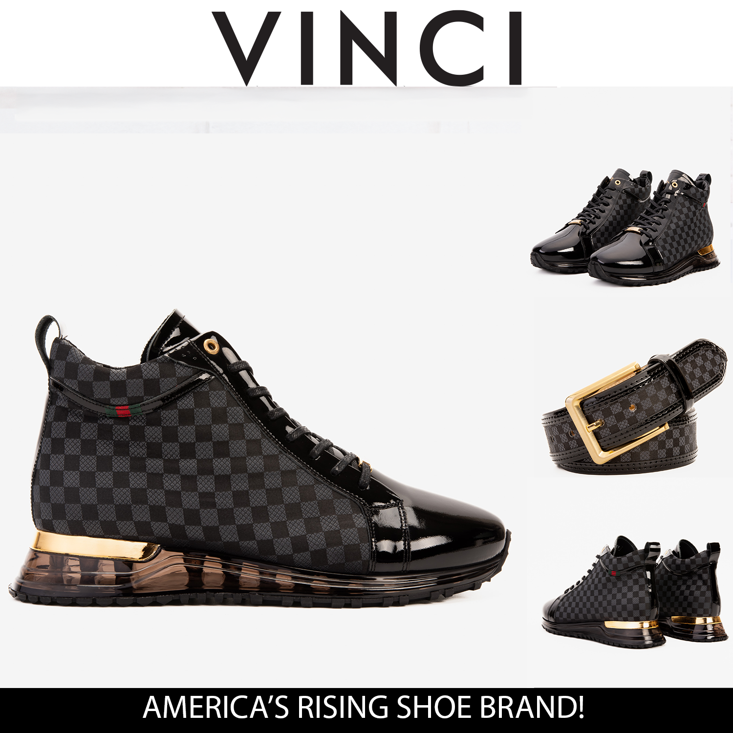 The Monte Carlo Black High-Top Men Sneaker Limited Edition