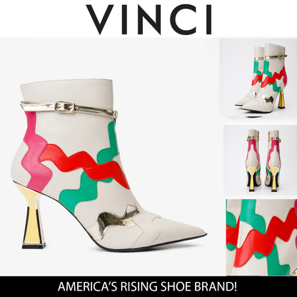 The Tario Cream Leather Ankle Women Boot