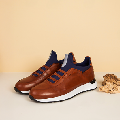 The Sonoma Tan Leather Men Sneaker