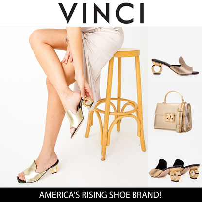 The Tory Gold Leather Women Sandal