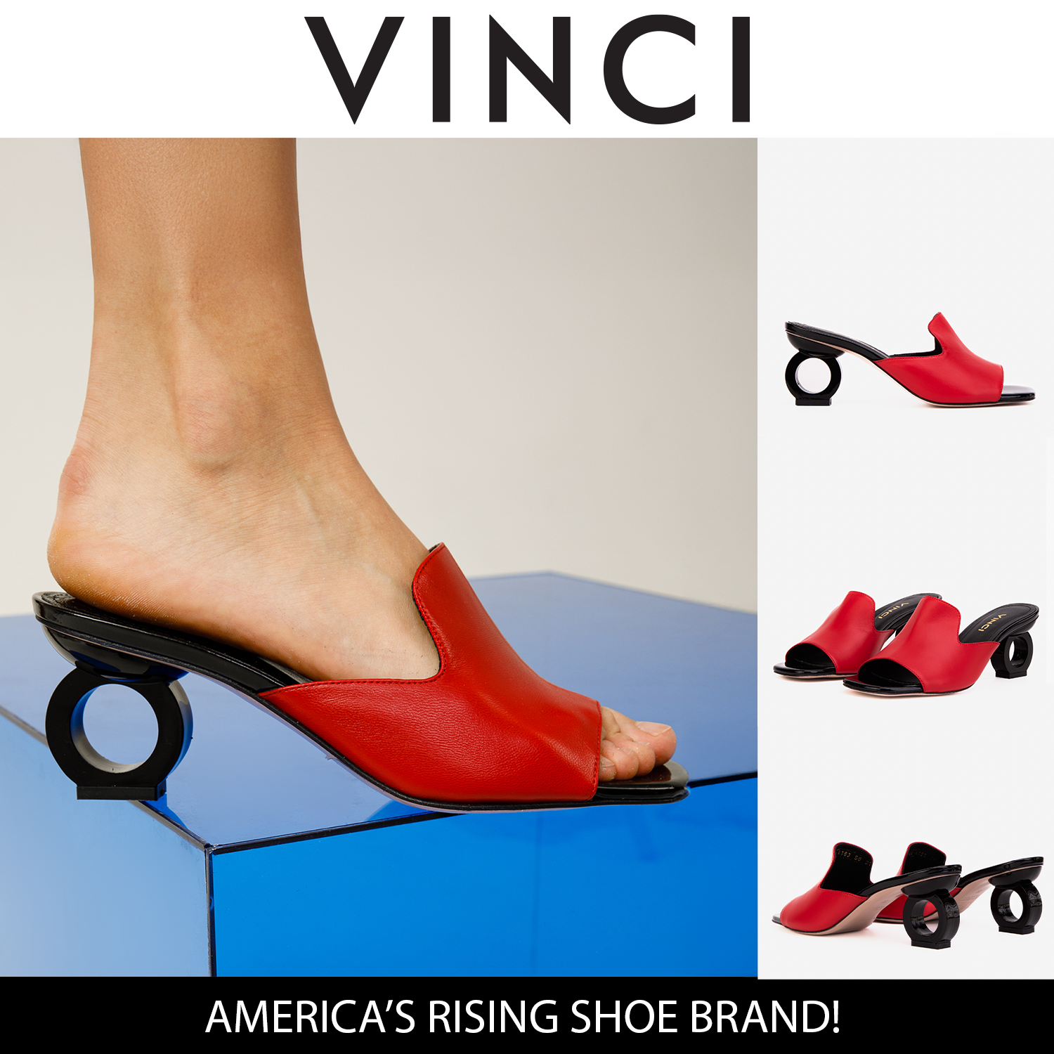 The Tory Red Leather Women Sandal