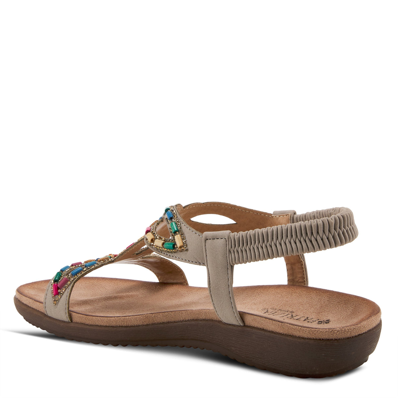 PATRIZIA VOLCANIC T-STRAP SANDALS