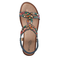 Thumbnail for PATRIZIA VOLCANIC T-STRAP SANDALS