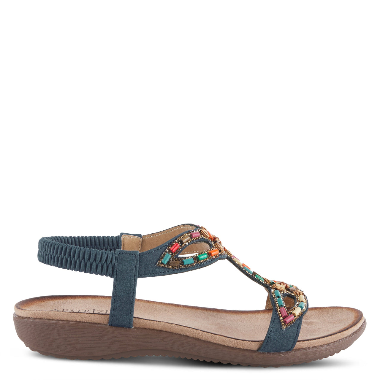 PATRIZIA VOLCANIC T-STRAP SANDALS