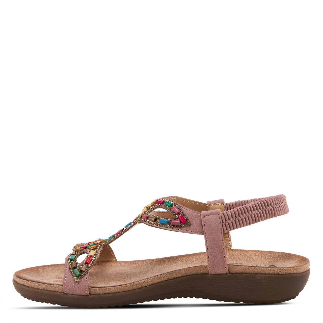 PATRIZIA VOLCANIC T-STRAP SANDALS