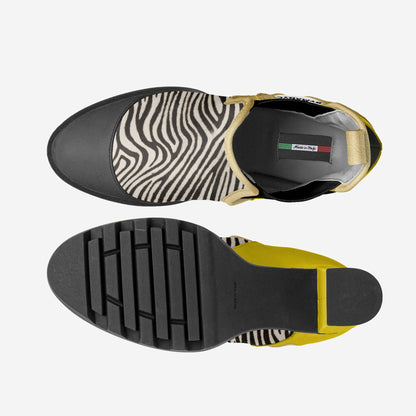 BYMANYC New York Urban Elastic Designer Boot Vegan Black