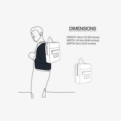 BYMANYC New York Vegan Urban Luxe Backpack 13 Inch Vegan Leather