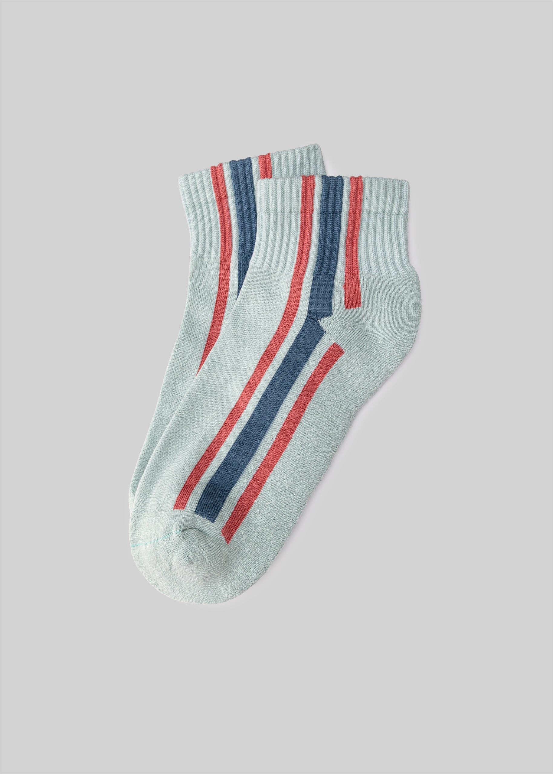 The Vertical Stripe Quarter Crew