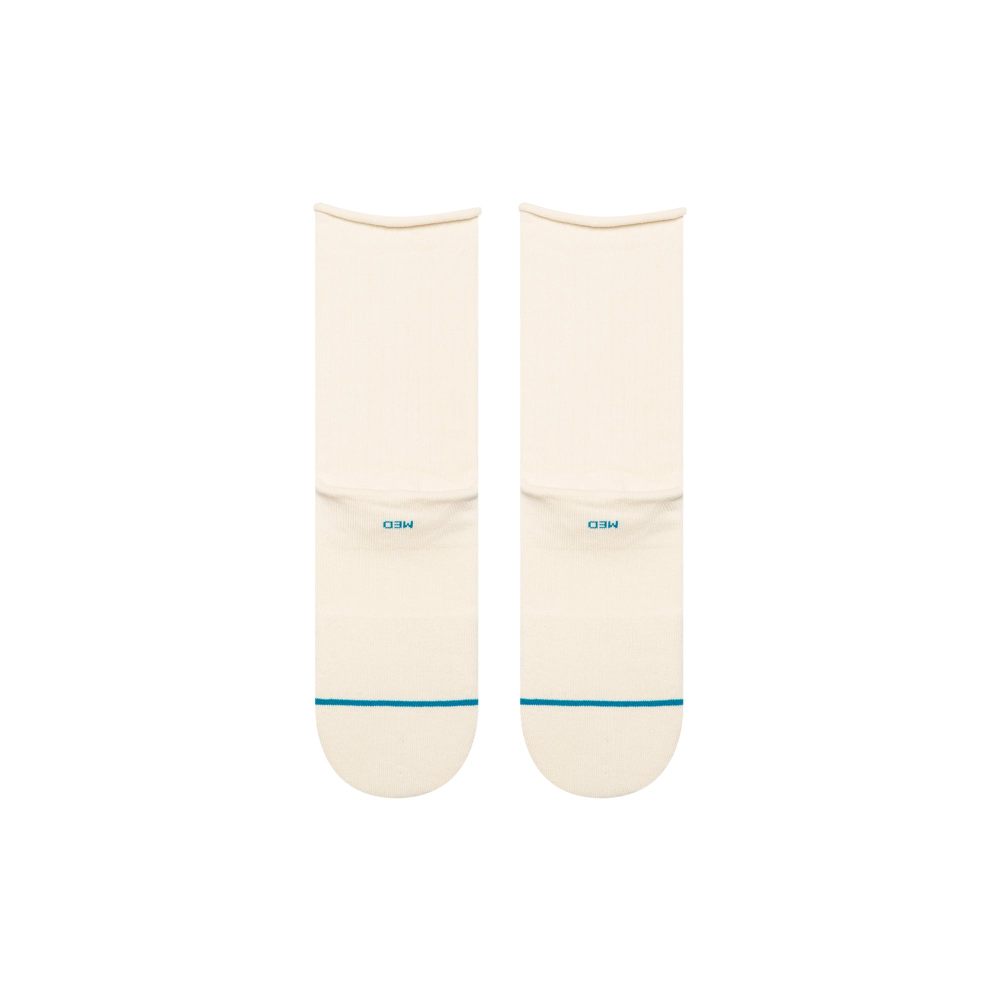 Stance Rolled Cuff Quarter Socks - Ivory