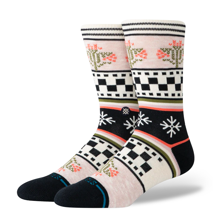 Stance Winterbloom Crew Sock - Lilac