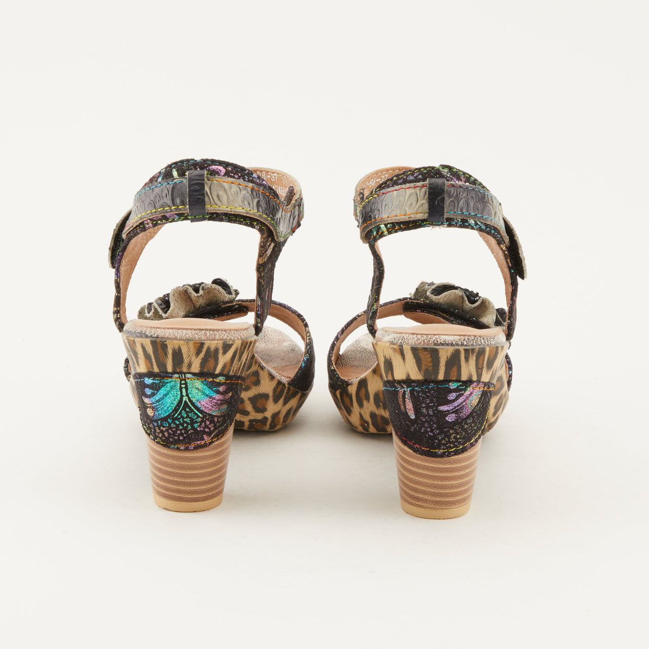 L'Artiste Wildcat Sandals featuring French inspired hand-painted leather