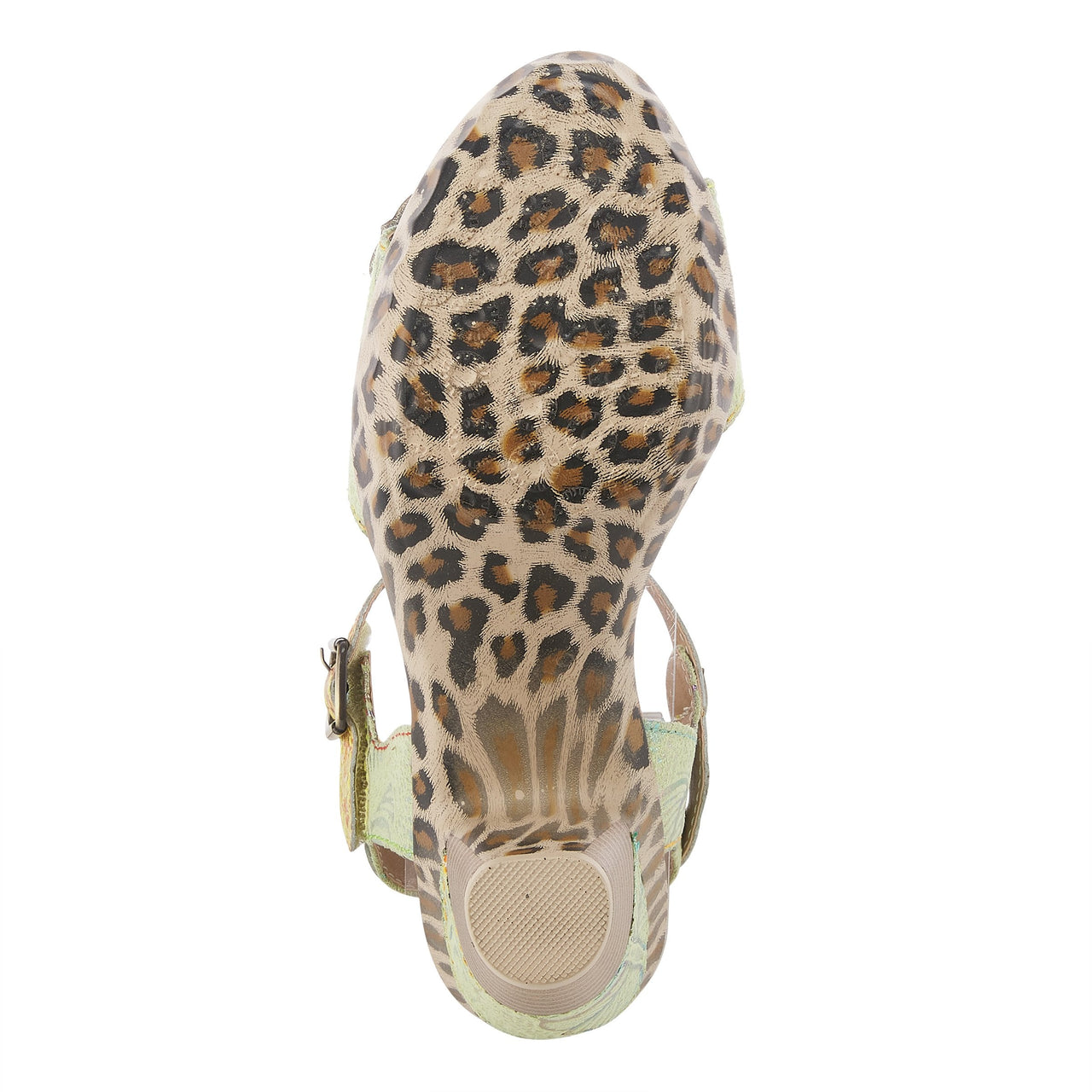 L'Artiste Wildcat Sandals with a leather-wrapped heel and durable rubber sole