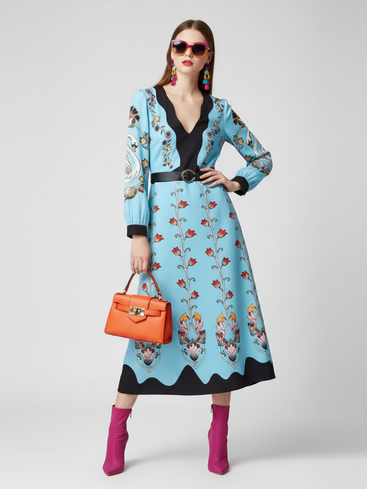 BYMANYC New York Waist Cinched Floral Dress Women’s