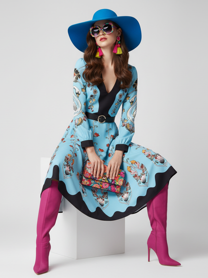 BYMANYC New York Waist Cinched Floral Dress Women’s