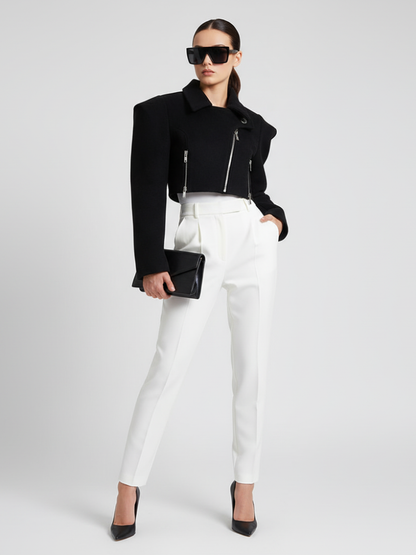 BYMANYC New York Wide Shoulder Short Coat Women's Wool