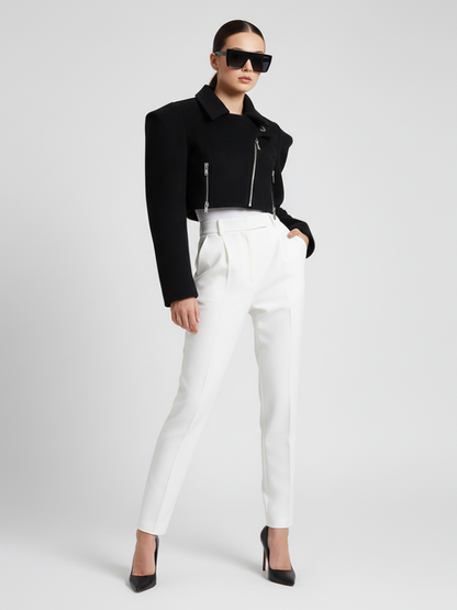 BYMANYC New York Wide Shoulder Short Coat Women's Wool