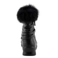 Thumbnail for Black suede FLEXUS YAMINA BOOTS with side zipper and flexible rubber outsole for all-day comfort and style