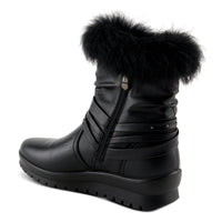 Thumbnail for Stylish and comfortable FLEXUS YAMINA BOOTS in black with buckle detail and low heel