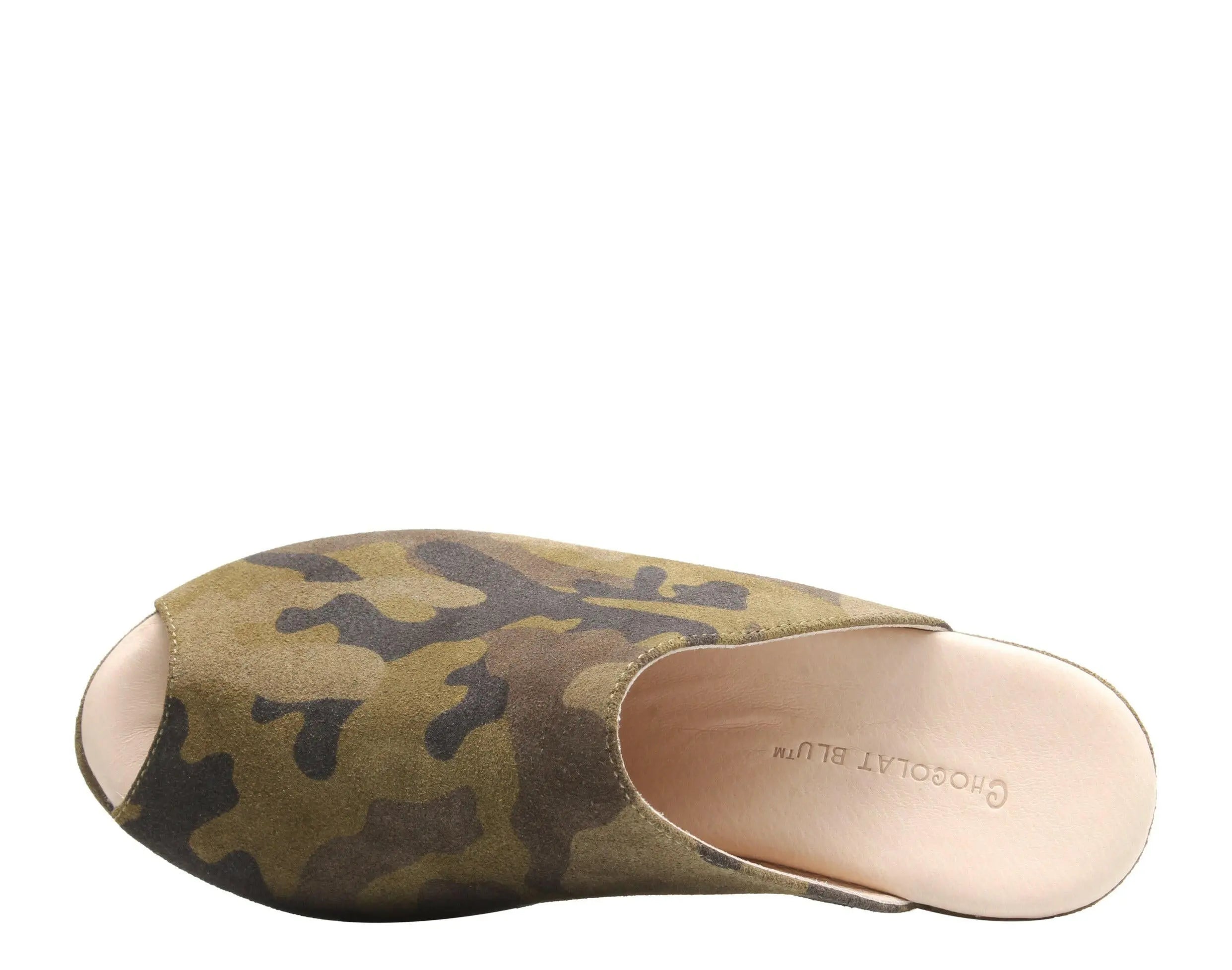 Chocolat Blu Yiona Women's Suede Wedge Sandals Classic Comfort