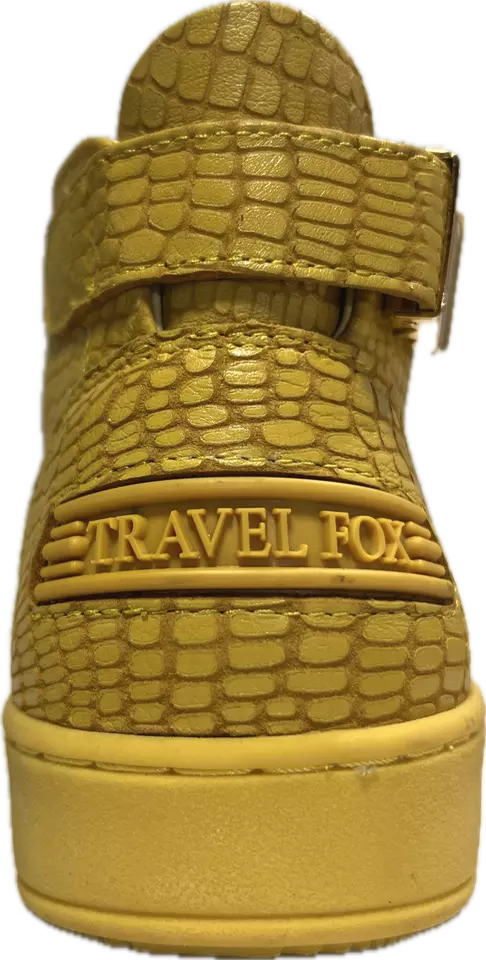 Travel Fox Malibu Mid Top Sneakers Men's Yellow Nappa Leather 915601-011