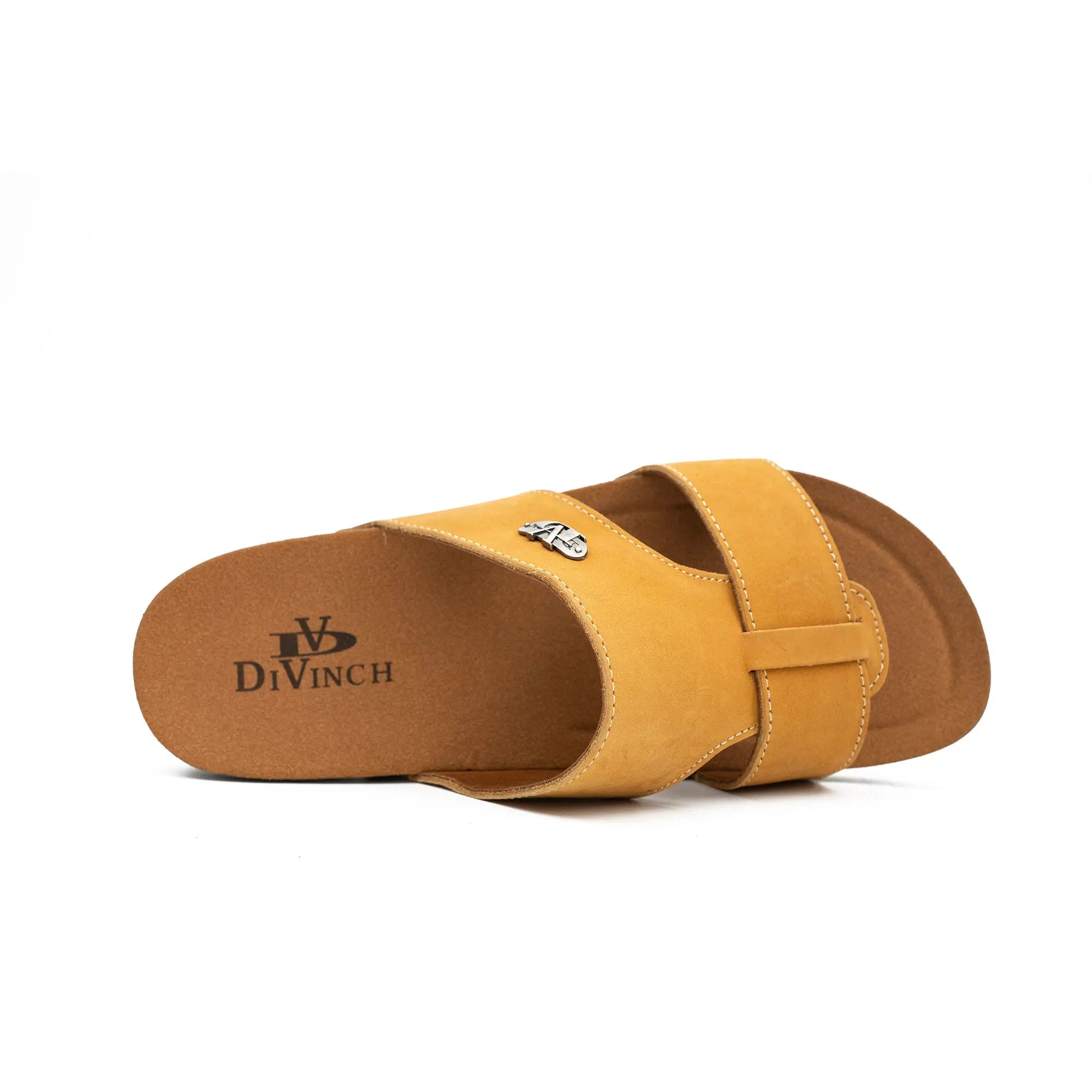 DiVinch Double Strap Slide Sandals Casual Men’s Yellow