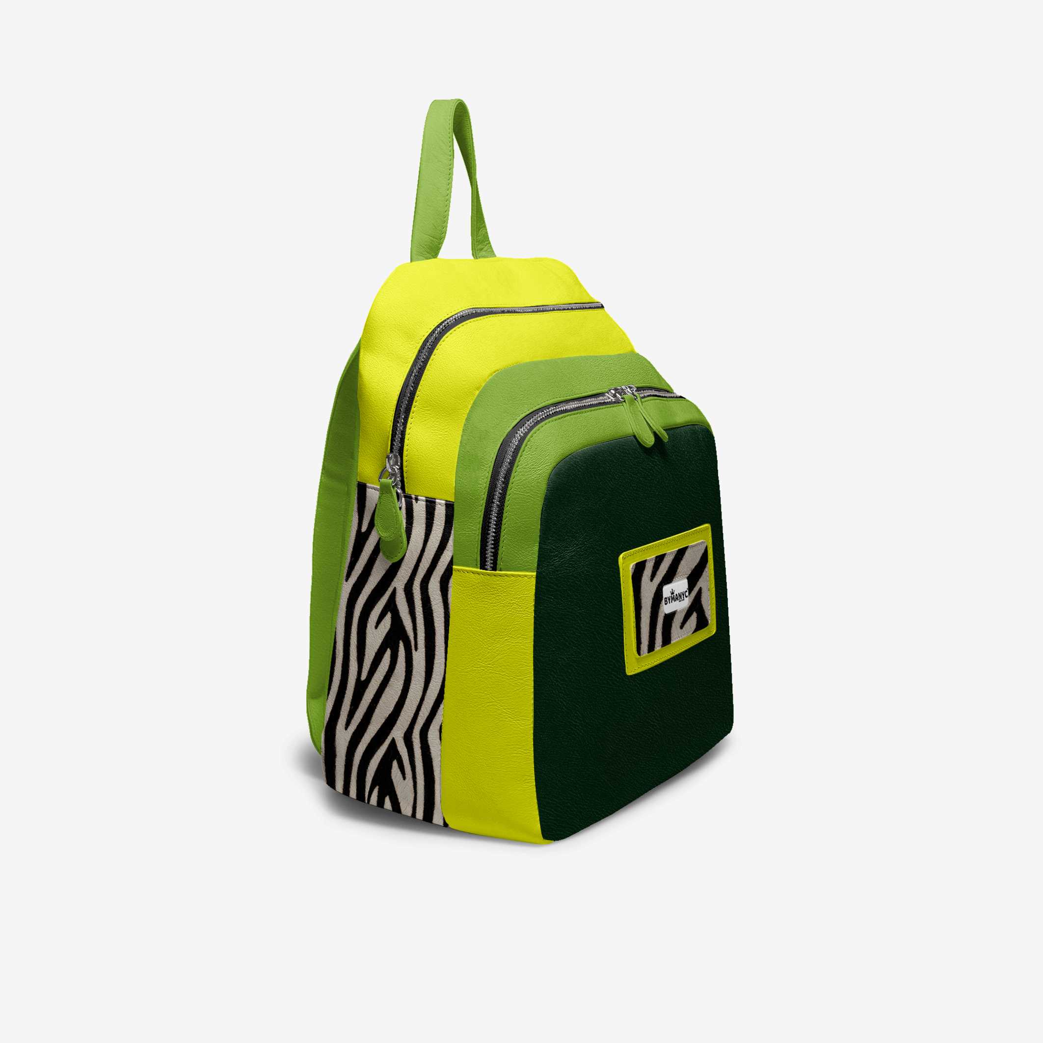 BYMANYC New York Zebra Jungle Backpack Vegan Leather