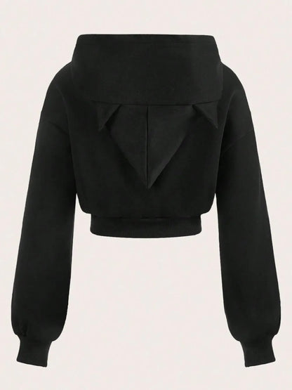 Zip-Up Cropped Hoodie | Brooklyn - BYMANYC ® New York