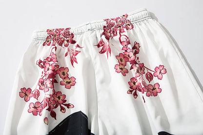 Niepce YC135 Pink Flowers Lightweight Pants