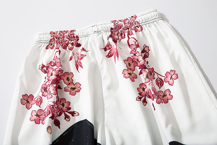 Niepce YC135 Pink Flowers Lightweight Pants