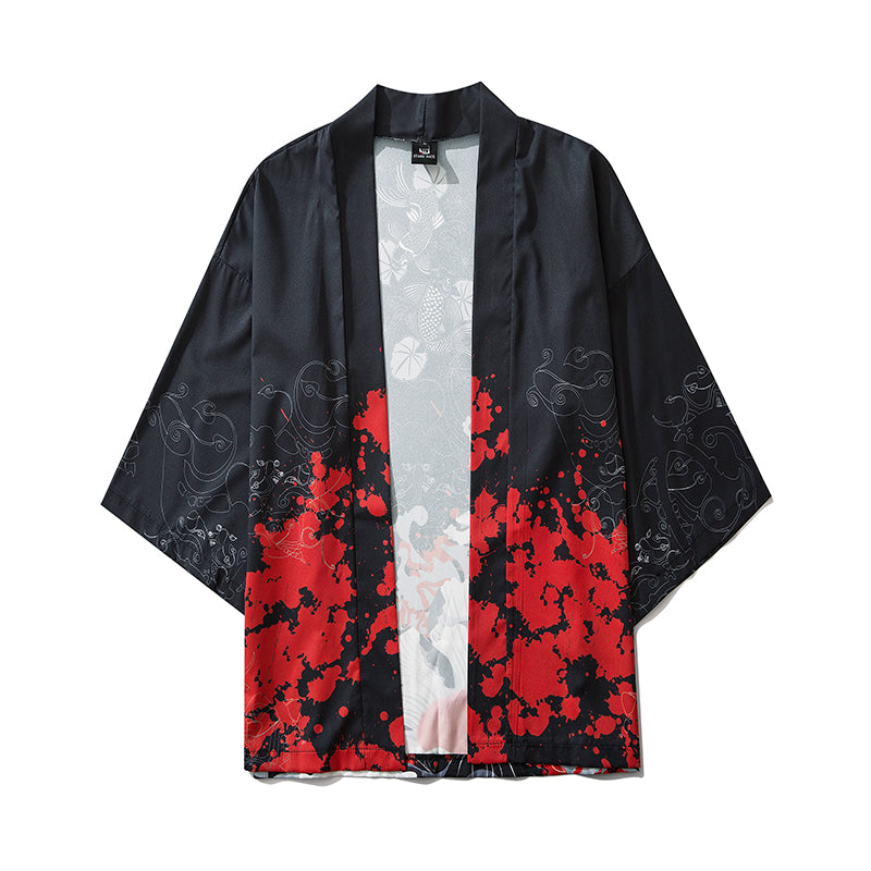 Niepce YC6032 Red Flowers Kimono