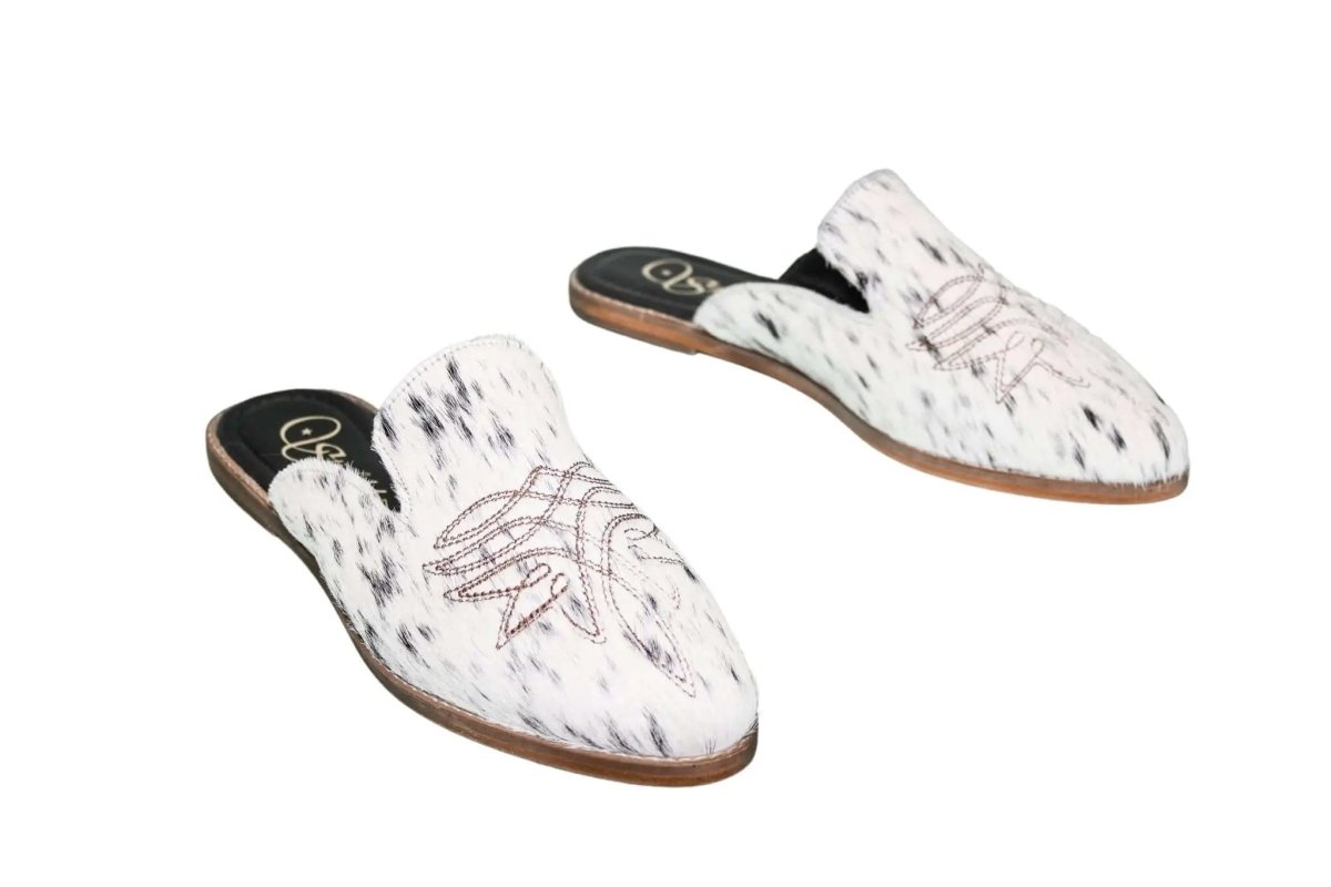 Abby Cowhide Mules – Size 10 by Stiefeld Boots – Don't Panic Shoes