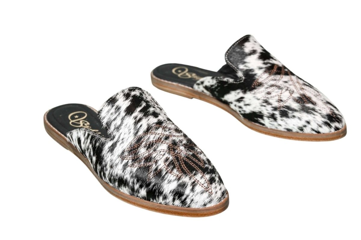 Abby Cowhide Mules – Size 10 by Stiefeld Boots – Don't Panic Shoes