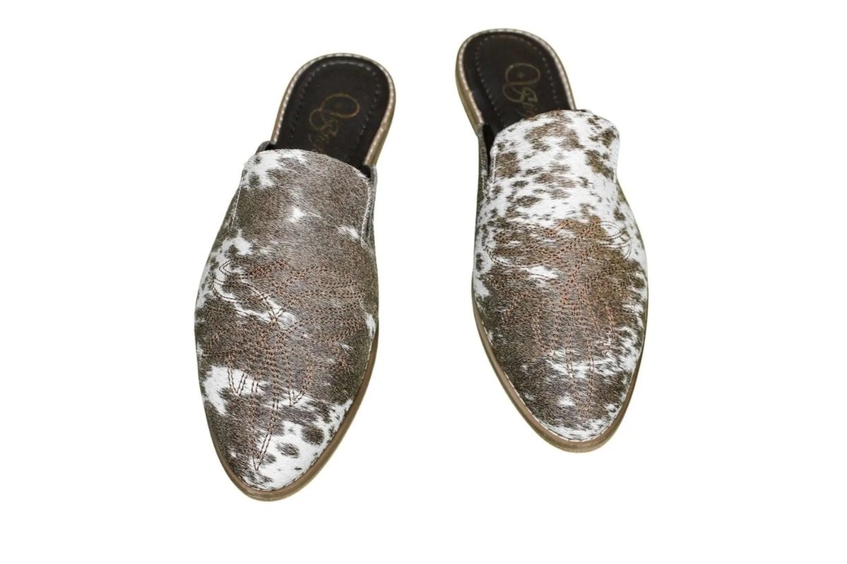 Abby Cowhide Mules – Size 12 by Stiefeld Boots – Don't Panic Shoes