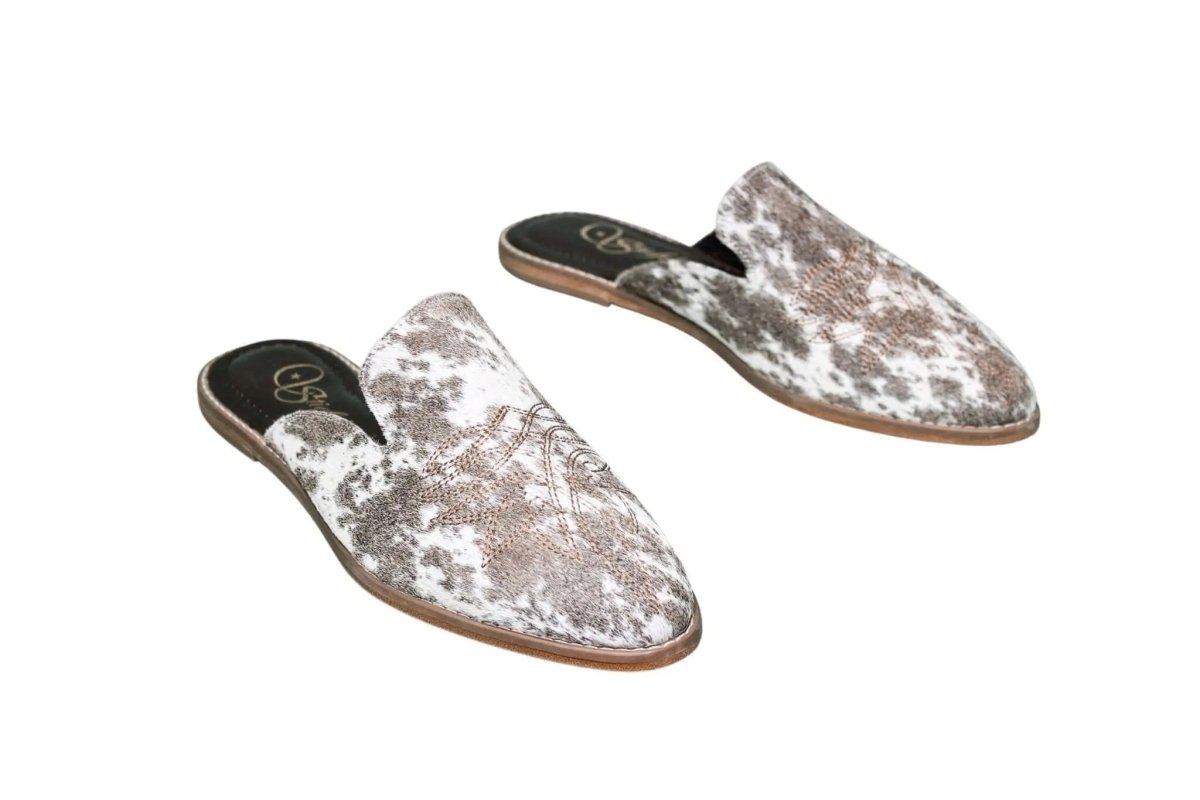 Abby Cowhide Mules – Size 12 by Stiefeld Boots – Don't Panic Shoes