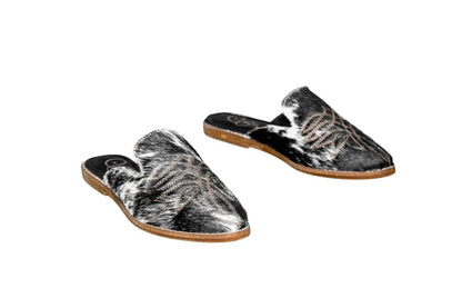 Abby Cowhide Mules – Size 5 by Stiefeld Boots – Don't Panic Shoes