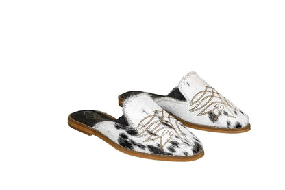 Abby Cowhide Mules – Size 5 by Stiefeld Boots – Don't Panic Shoes