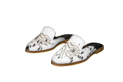 Abby Cowhide Mules – Size 5 by Stiefeld Boots – Don't Panic Shoes