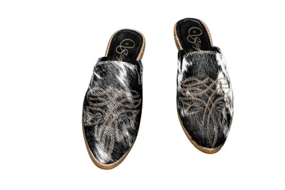 Abby Cowhide Mules – Size 5 by Stiefeld Boots – Don't Panic Shoes