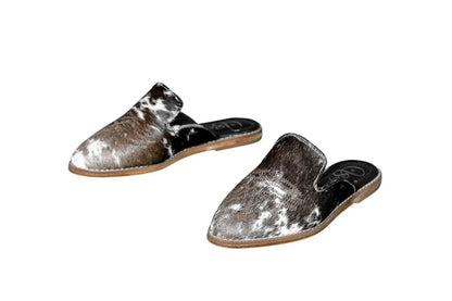 Abby Cowhide Mules – Size 5 by Stiefeld Boots – Don't Panic Shoes