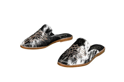 Abby Cowhide Mules – Size 5 by Stiefeld Boots – Don't Panic Shoes