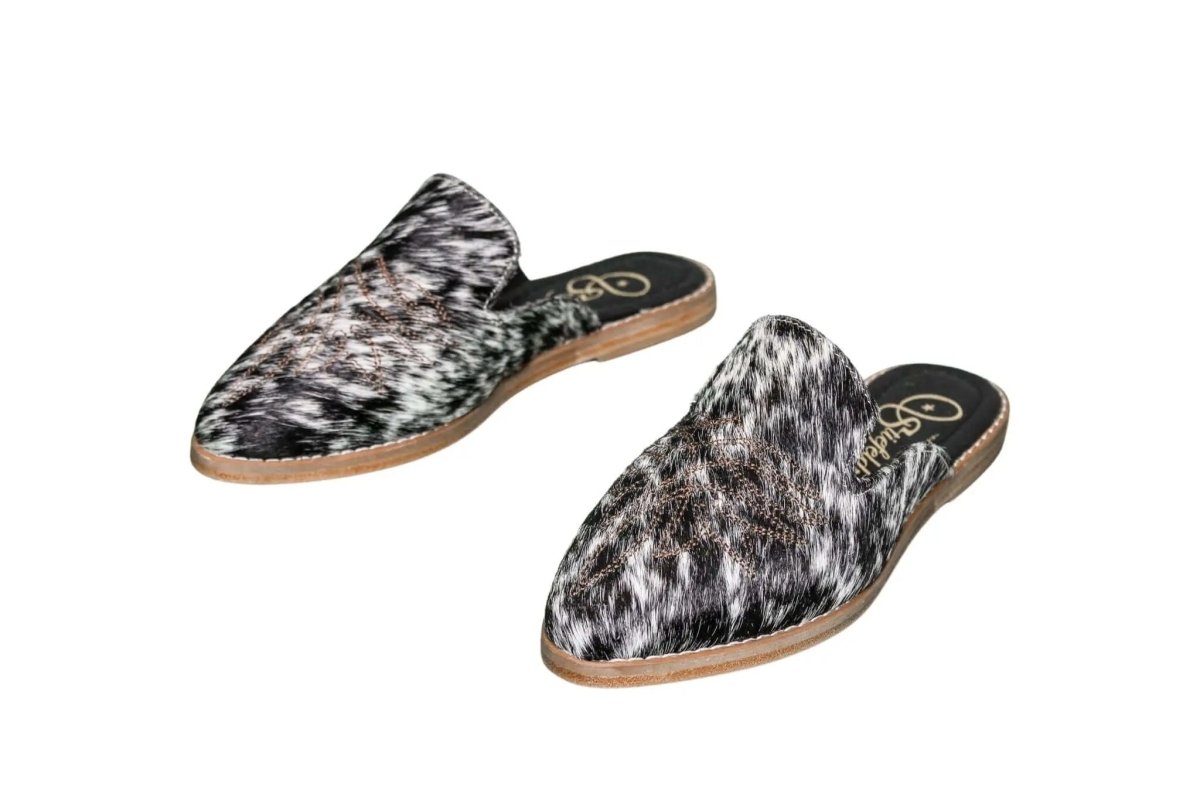 Abby Cowhide Mules – Size 6 by Stiefeld Boots – Don't Panic Shoes