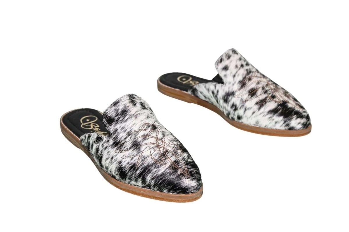 Abby Cowhide Mules – Size 6 by Stiefeld Boots – Don't Panic Shoes