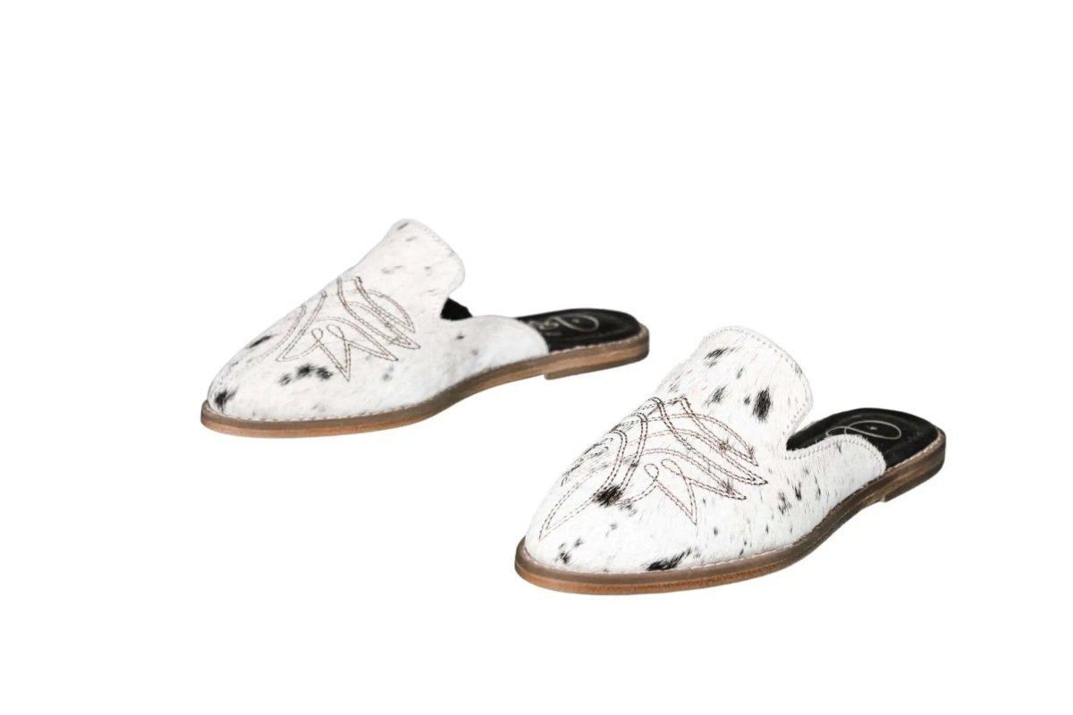 Abby Cowhide Mules – Size 6 by Stiefeld Boots – Don't Panic Shoes