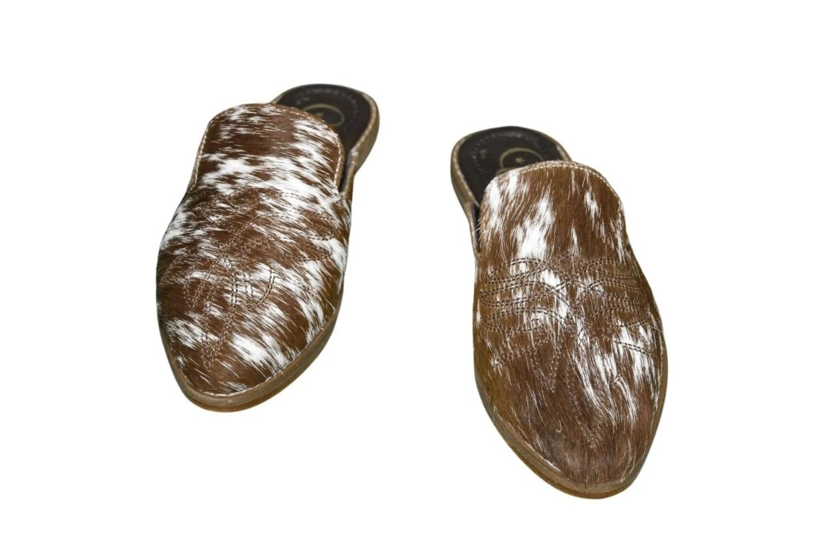 Abby Cowhide Mules – Size 6 by Stiefeld Boots – Don't Panic Shoes